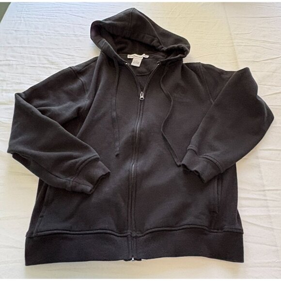 Holland America Line Black Sweatshirt Hoodie Size M Zip-Up Embroidered Logo - Picture 8 of 11